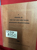 1937-38 CHEVROLET MANUAL OF USED CAR AND USED TRUCK APPEARANCE RECONDITIONING BOOK