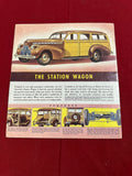 1940 CHEVROLET NOS CONVERTIBLE CABRIOLET AND STATION WAGON BOOKLET