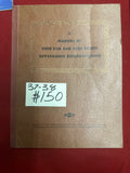 1937-38 CHEVROLET MANUAL OF USED CAR AND USED TRUCK APPEARANCE RECONDITIONING BOOK