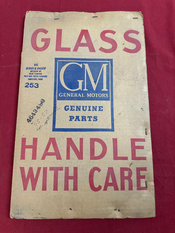 1955-57 CHEVROLET NOS VENT WINDOW GLASS EXCEPT SPORTS MODELS