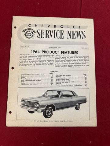 1964 CHEVROLET SERVICE NEWS