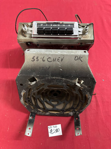 1955-56 CHEVROLET RADIO AND SPEAKER