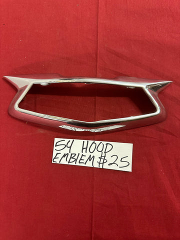 1954 CHEVROLET HOOD EMBLEM BEZEL