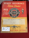 1953 CHEVROLET READY REFERENCE TIME SAVER BOOK