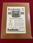 RADIOLA X RADIO ADVERTISEMENT