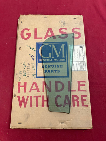 1959-60 CHEVROLET NOS TINTED VENT WINDOW GLASS EXCEPT SPORT MODELS