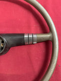 1949-50 CHEVROLET USED STEERING WHEEL WITH NOS HORN BUTTON AND REPO HORN RING