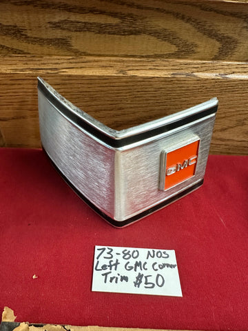 1973-80 GMC NOS LEFT CORNER TRIM