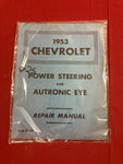 1953 CHEVROLET POWER STEERING AND AUTRONIC EYE MANUAL