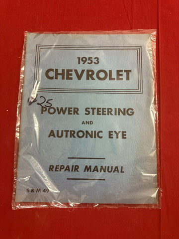 1953 CHEVROLET POWER STEERING AND AUTRONIC EYE MANUAL