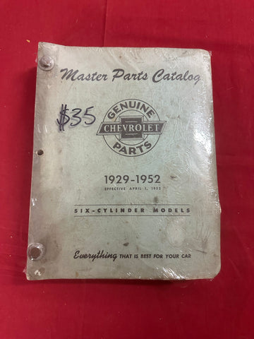 1929-52 CHEVROLET MASTER PARTS CATALOG