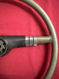 1949-50 CHEVROLET USED STEERING WHEEL WITH NOS HORN BUTTON AND REPO HORN RING