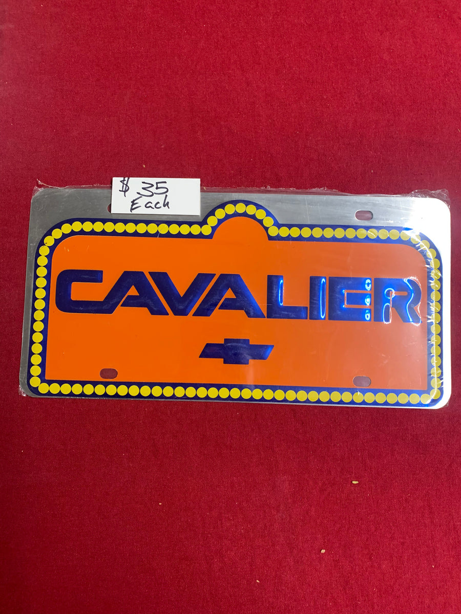 CAVALIER CHEVROLET LICENSE PLATE – Forbush Vintage Auto Parts