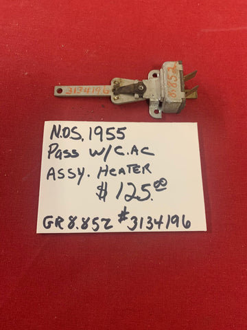 1955 CHEVROLET NOS PASS HEATER ASSY SWITCH