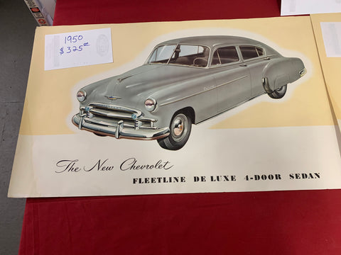 1950 CHEVROLET ORIGINAL FLEETLINE DELUXE POSTER