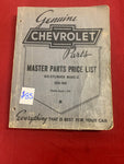 1929-41 CHEVROLET MASTER PARTS PRICE LIST