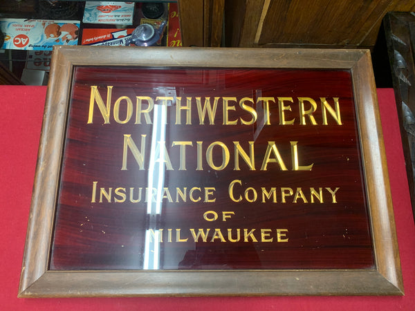 Northwestern Mutual selling Antique Porcelain Sign