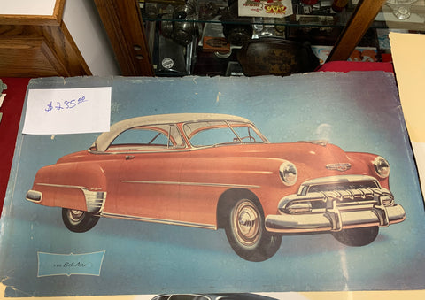 1952 CHEVROLET ORIGINAL BEL AIR POSTER