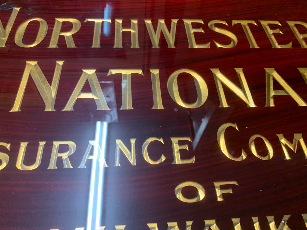 Northwestern Mutual Antique Porcelain high quality Sign