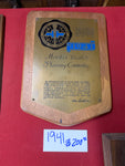 1941 CHEVROLET DEALERSHIP AWARD PLAQUE