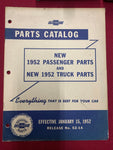 1952 CHEVROLET PARTS CATALOG