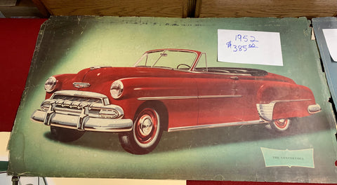 1952 CHEVROLET ORIGINAL CONVERTIBLE POSTER