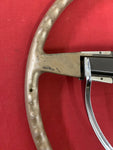 1949-50 CHEVROLET USED STEERING WHEEL WITH NOS HORN BUTTON AND REPO HORN RING