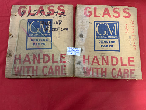 1942-48 CHEVROLET NOS FLEETLINE VENT WINDOW GLASS