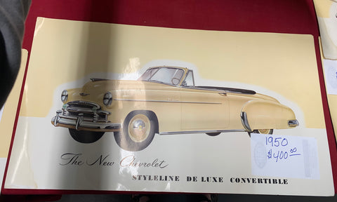 1950 CHEVROLET ORIGINAL CONVERTIBLE POSTER