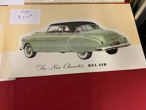 1950 CHEVROLET ORIGINAL BEL AIR POSTER