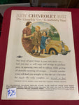 1937 CHEVROLET MAGAZINE CLIPPING